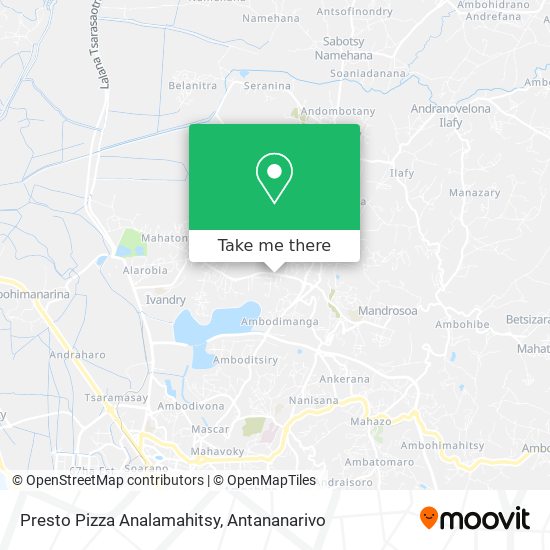 Presto Pizza Analamahitsy map