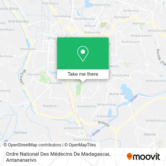 Ordre National Des Médecins De Madagascar map