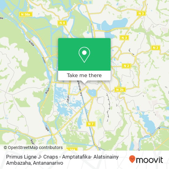 Primus Ligne J- Cnaps - Amptatafika- Alatsinainy Ambazaha map