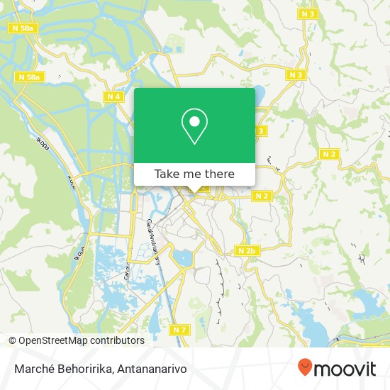 Marché Behoririka map