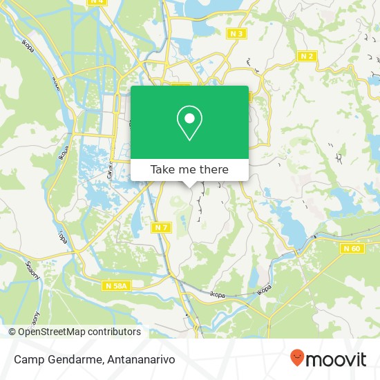 Camp Gendarme map