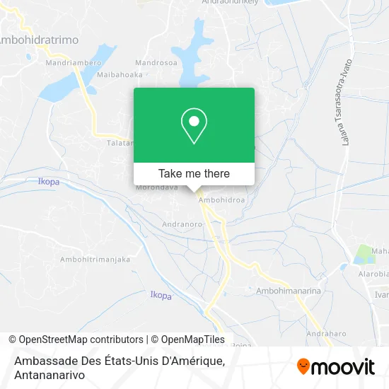 Ambassade Des États-Unis D'Amérique map