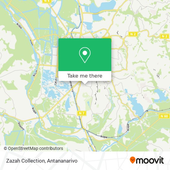 Zazah Collection map