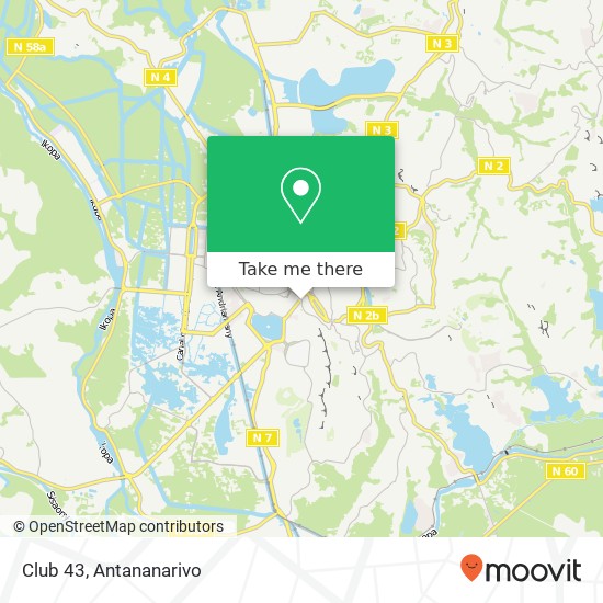 Club 43 map