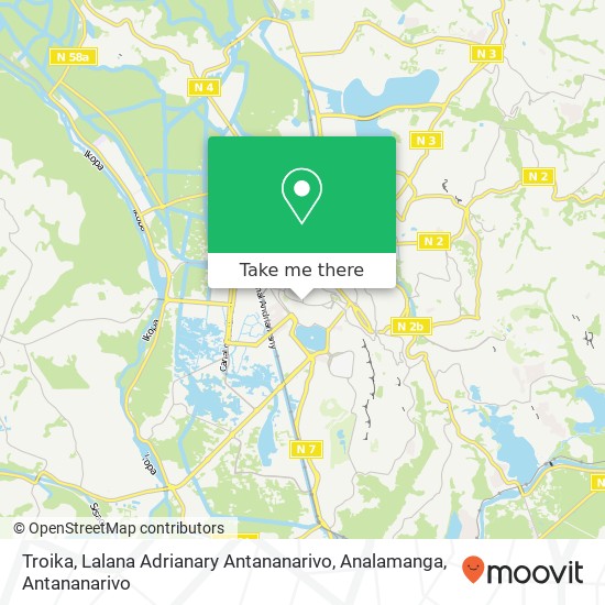 Troika, Lalana Adrianary Antananarivo, Analamanga map