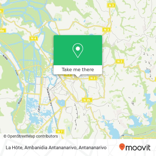 La Hôte, Ambanidia Antananarivo map