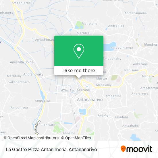 La Gastro Pizza Antanimena map