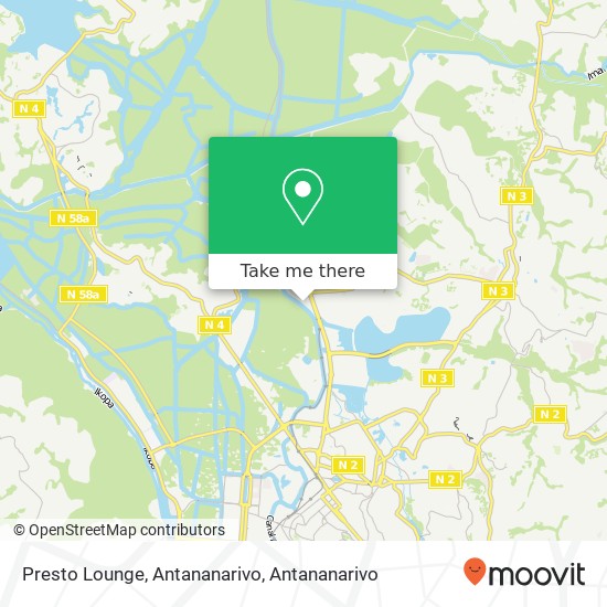 Presto Lounge, Antananarivo map