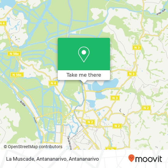La Muscade, Antananarivo map