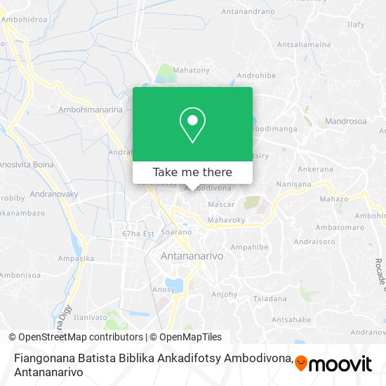 Fiangonana Batista Biblika Ankadifotsy Ambodivona map