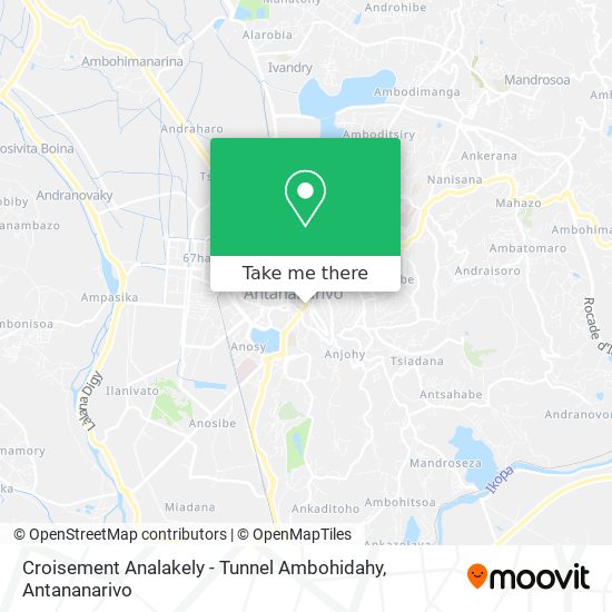 Croisement Analakely - Tunnel Ambohidahy map