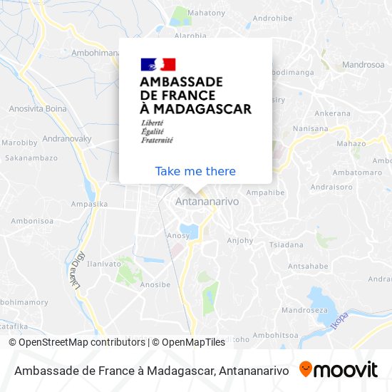 Ambassade de France à Madagascar map