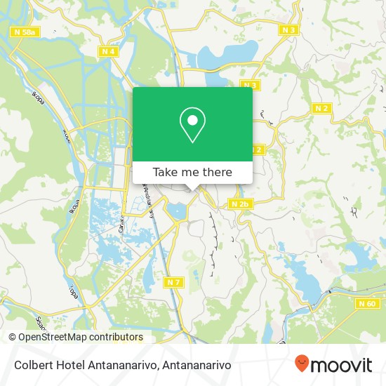 Colbert Hotel Antananarivo map