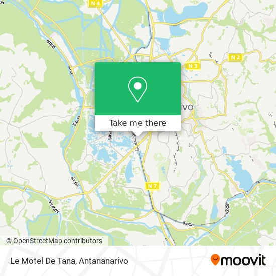 Le Motel De Tana map