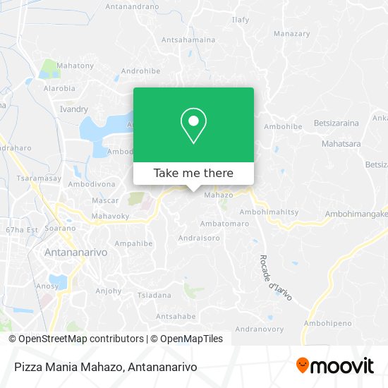 Pizza Mania Mahazo map