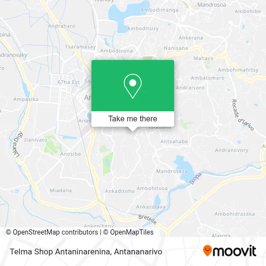 Telma Shop Antaninarenina map