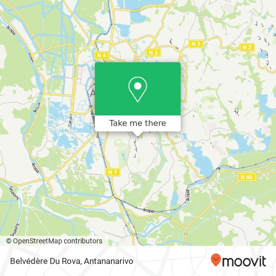 Belvédère Du Rova map