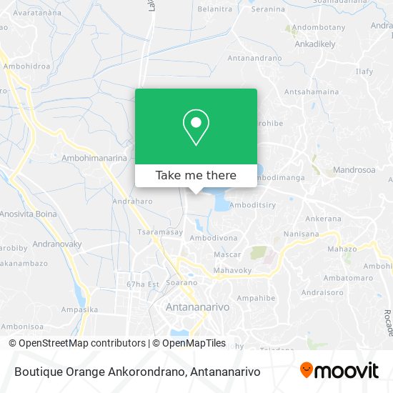 Boutique Orange Ankorondrano map