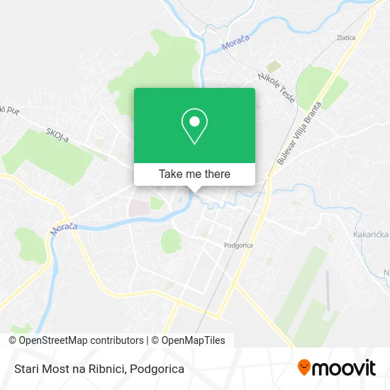 Stari Most na Ribnici map