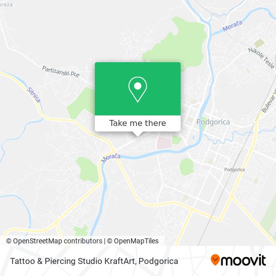 Tattoo & Piercing Studio KraftArt map