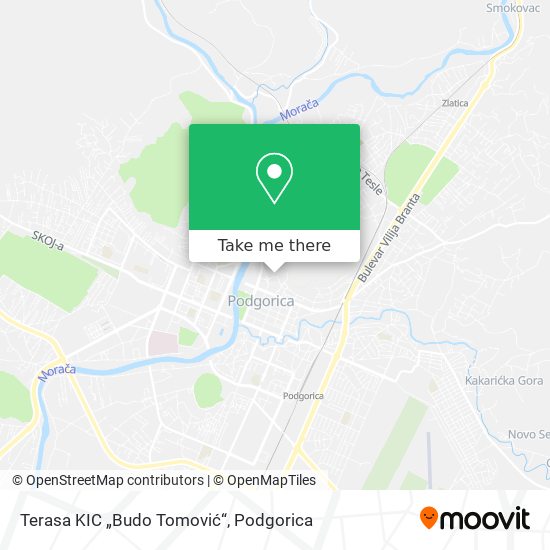 Terasa KIC „Budo Tomović“ map