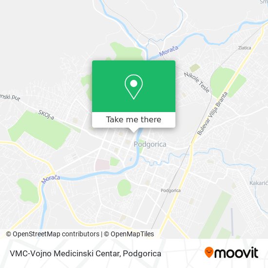 VMC-Vojno Medicinski Centar map