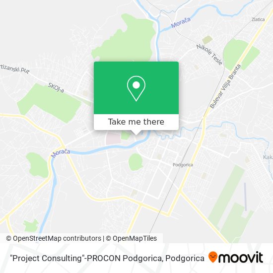 "Project Consulting"-PROCON Podgorica map