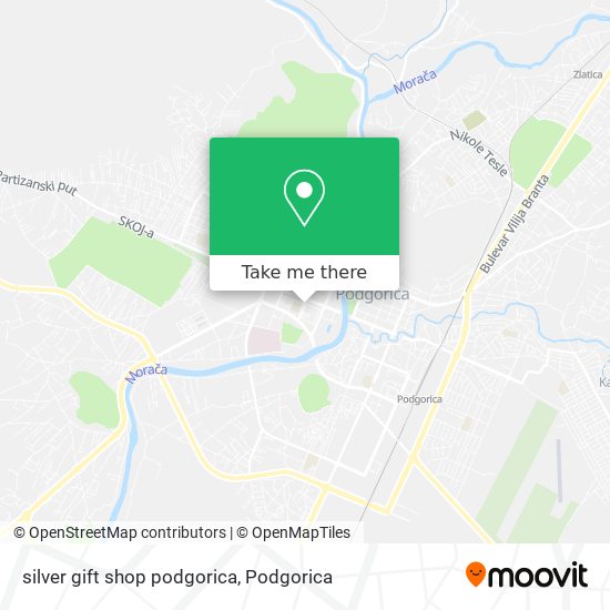 silver gift shop podgorica map