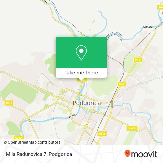 Mila Radunovica 7 map