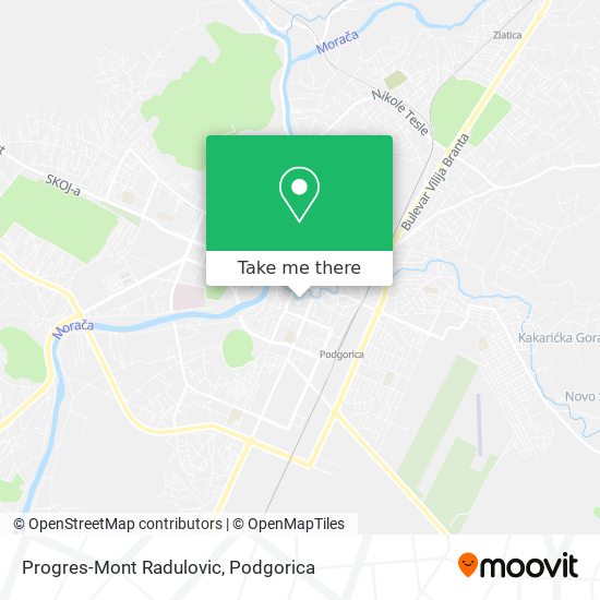Progres-Mont Radulovic map