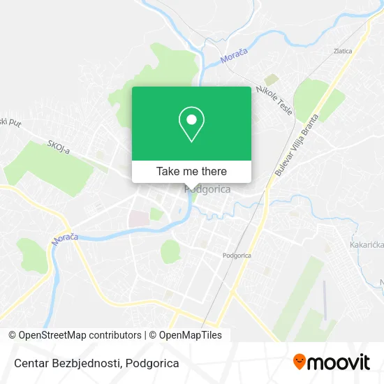 Centar Bezbjednosti map