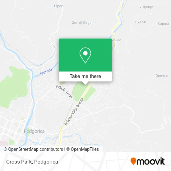 Cross Park map