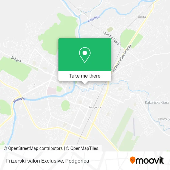 Frizerski salon Exclusive map