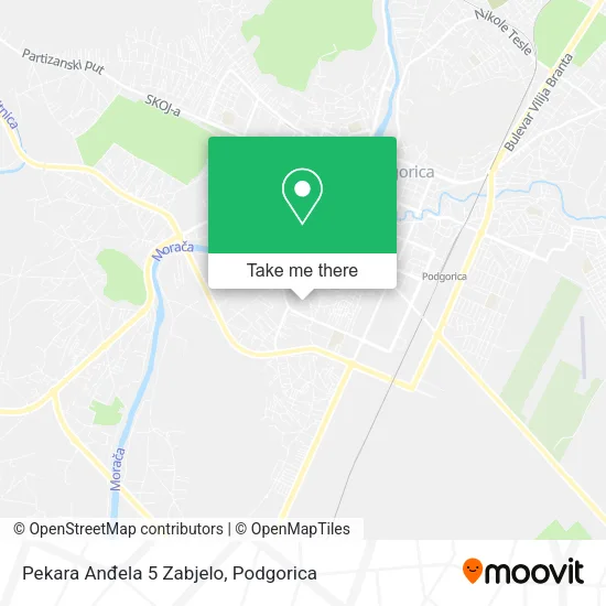 Pekara Anđela 5 Zabjelo map