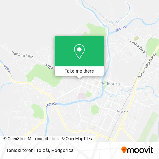 Teniski tereni Tološi map