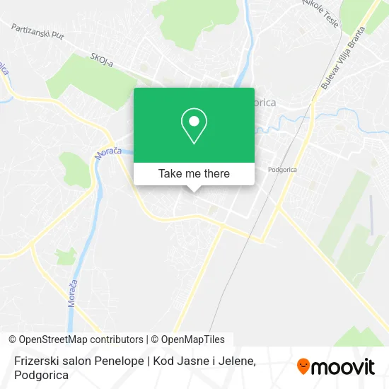 Frizerski salon Penelope | Kod Jasne i Jelene map