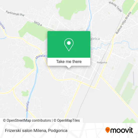 Frizerski salon Milena map