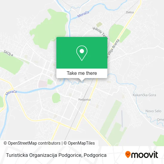 Turisticka Organizacija Podgorice map