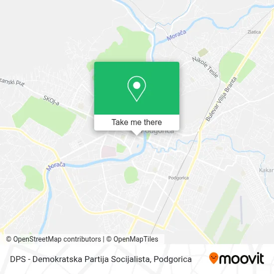 DPS - Demokratska Partija Socijalista map