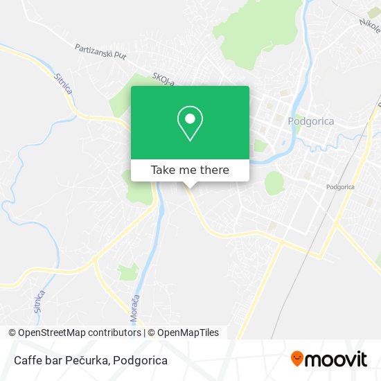 Caffe bar Pečurka map