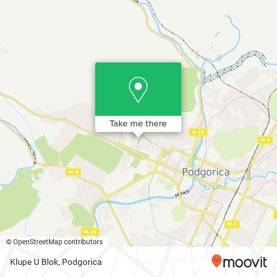 Klupe U Blok map