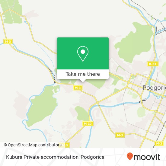 Kubura Private accommodation map