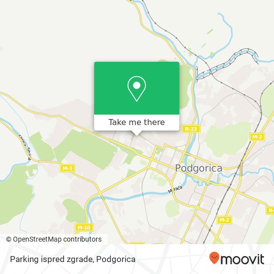 Parking ispred zgrade map