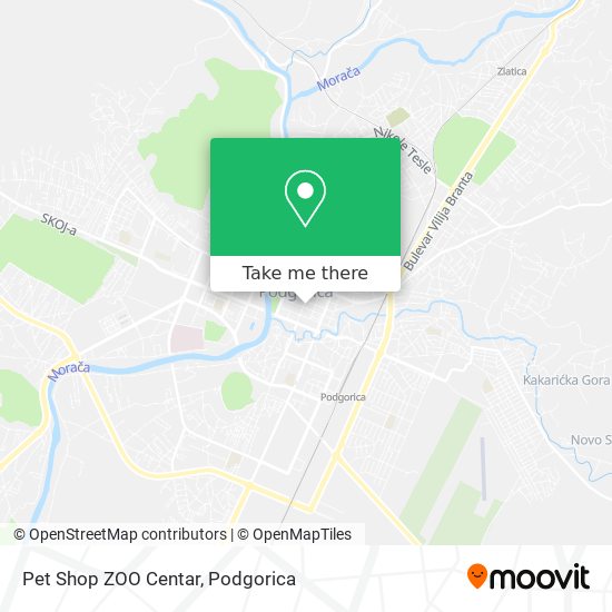 Pet Shop ZOO Centar map
