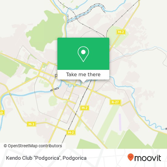 Kendo Club "Podgorica" map