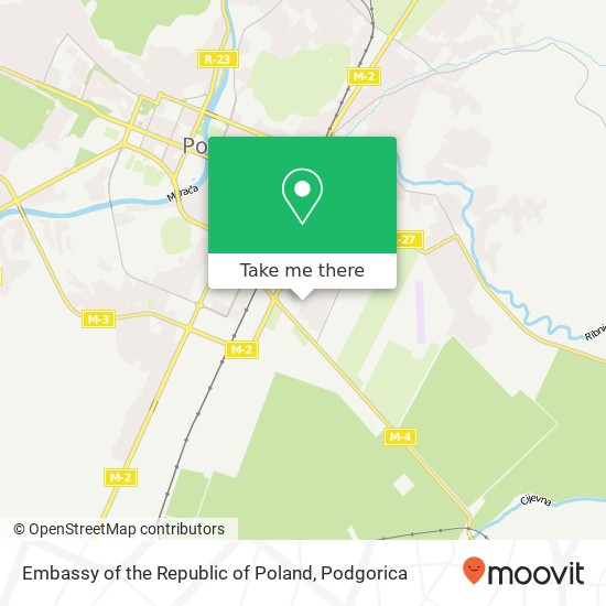 Embassy of the Republic of Poland map