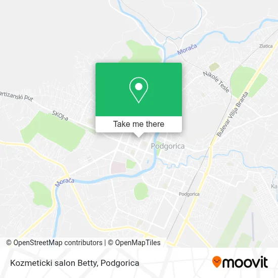 Kozmeticki salon Betty map