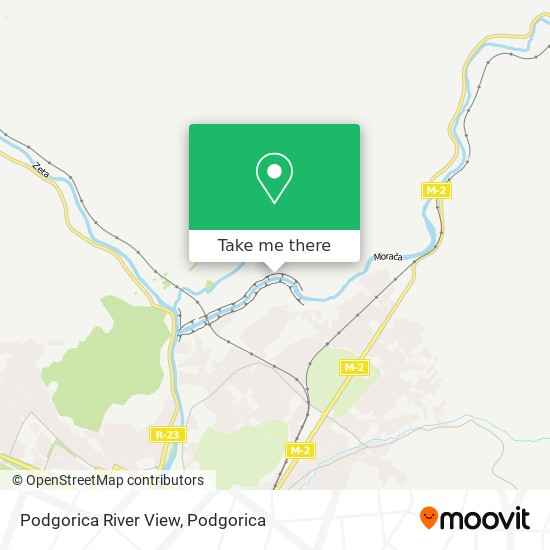 Podgorica River View map