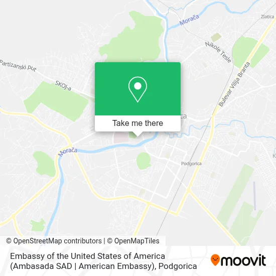 Embassy of the United States of America (Ambasada SAD | American Embassy) map