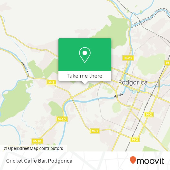 Cricket Caffe Bar map